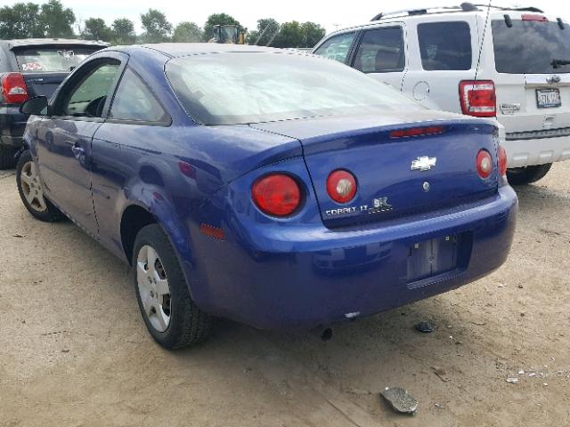 1G1AL15F677161123 - 2007 CHEVROLET COBALT LT BLACK photo 3