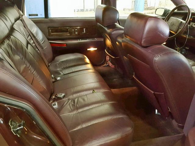 1G6DW5276PR713937 - 1993 CADILLAC FLEETWOOD MAROON photo 6