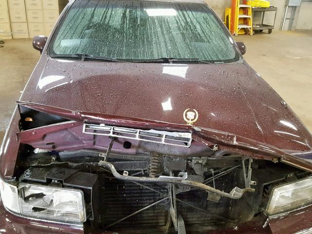 1G6DW5276PR713937 - 1993 CADILLAC FLEETWOOD MAROON photo 7