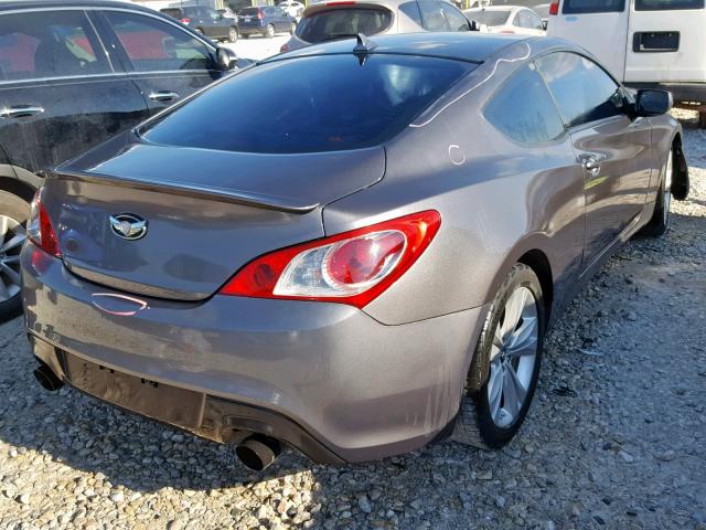 KMHHT6KD6BU043620 - 2011 HYUNDAI GENESIS CO CHARCOAL photo 4