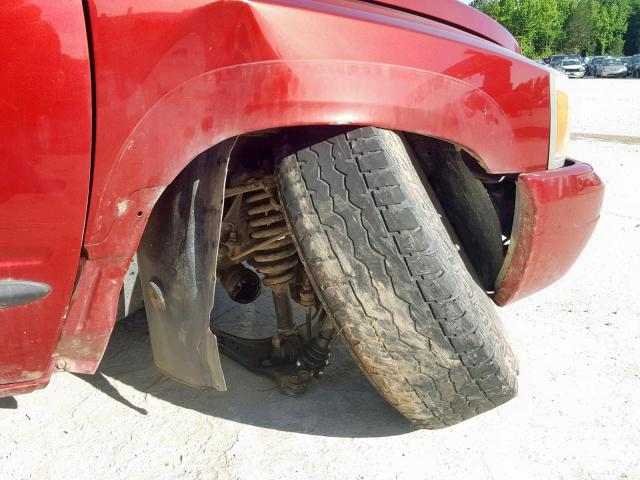 1D7HW48N27S128401 - 2007 DODGE DAKOTA QUA RED photo 9