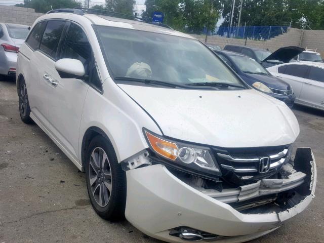 5FNRL5H91EB051837 - 2014 HONDA ODYSSEY TO WHITE photo 1