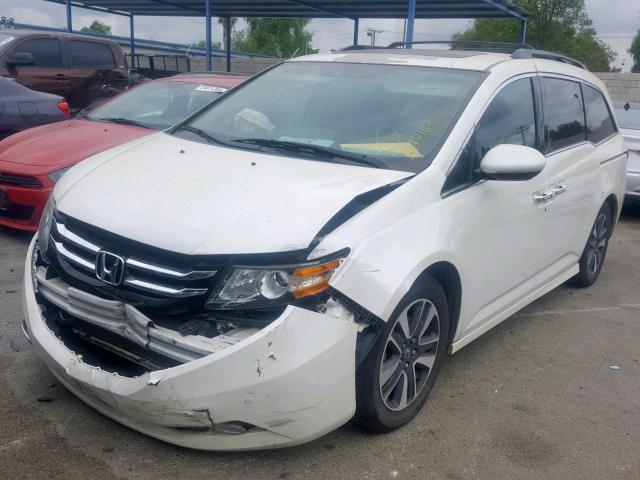 5FNRL5H91EB051837 - 2014 HONDA ODYSSEY TO WHITE photo 2