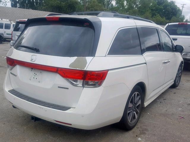 5FNRL5H91EB051837 - 2014 HONDA ODYSSEY TO WHITE photo 4