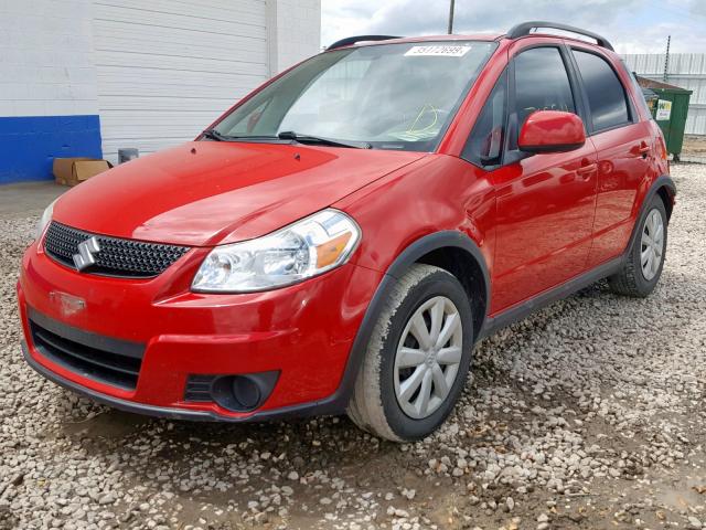 JS2YA5A31A6300902 - 2010 SUZUKI SX4 RED photo 2