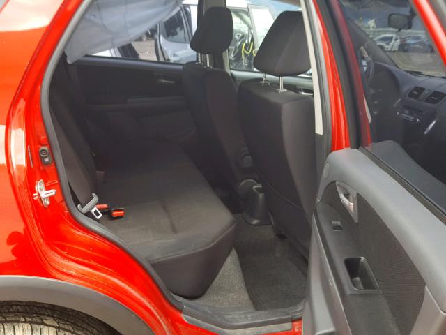 JS2YA5A31A6300902 - 2010 SUZUKI SX4 RED photo 6