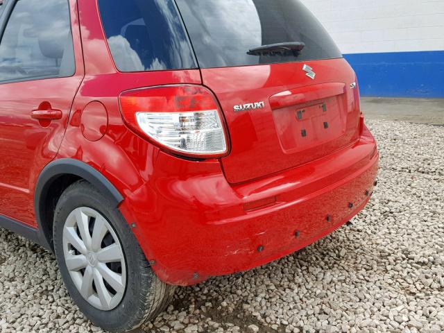 JS2YA5A31A6300902 - 2010 SUZUKI SX4 RED photo 9