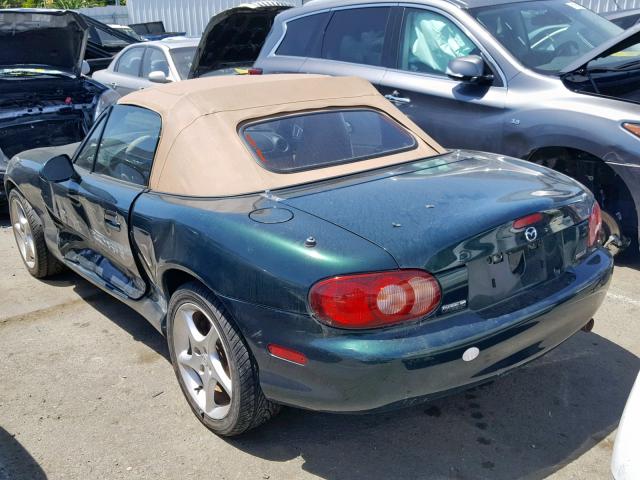 JM1NB353710202159 - 2001 MAZDA MX-5 MIATA GREEN photo 3