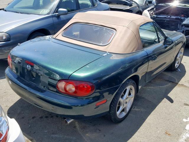 JM1NB353710202159 - 2001 MAZDA MX-5 MIATA GREEN photo 4