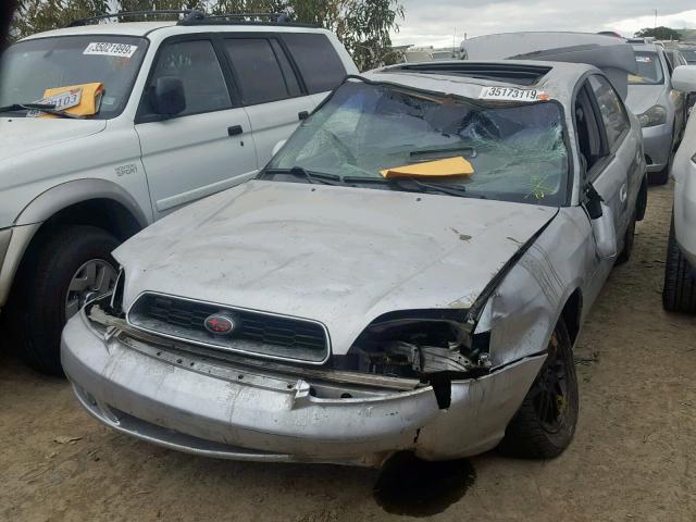 4S3BE625746204495 - 2004 SUBARU LEGACY L S SILVER photo 2