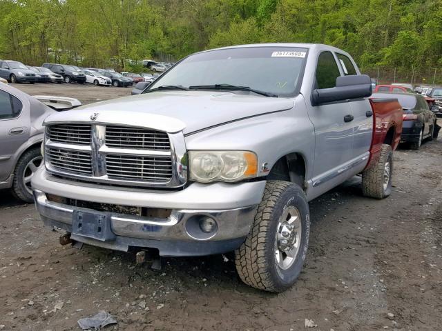 3D3KS28C85G701134 - 2005 DODGE RAM 2500 S SILVER photo 2