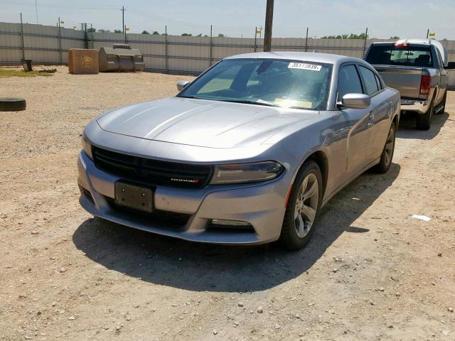 2C3CDXHG0HH562617 - 2017 DODGE CHARGER SX GRAY photo 2