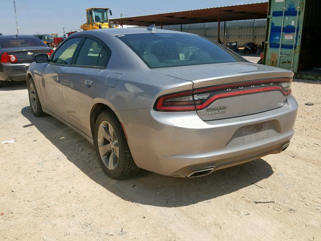 2C3CDXHG0HH562617 - 2017 DODGE CHARGER SX GRAY photo 3