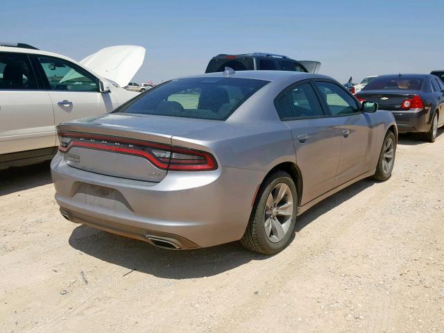 2C3CDXHG0HH562617 - 2017 DODGE CHARGER SX GRAY photo 4