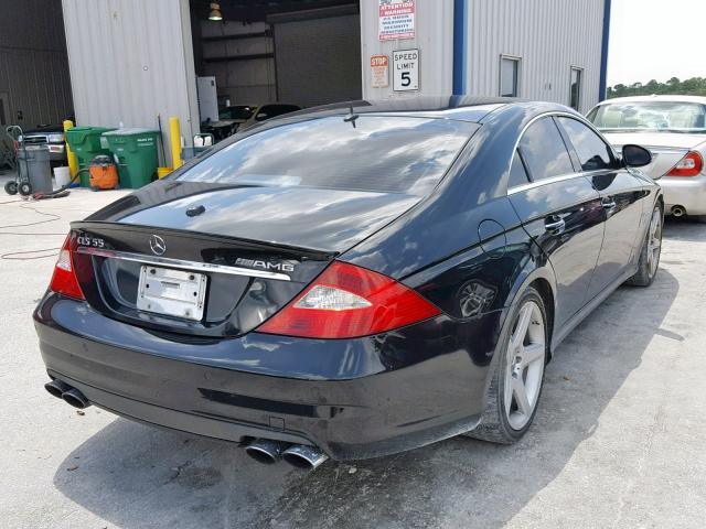 WDDDJ76X46A053305 - 2006 MERCEDES-BENZ CLS 55 AMG BLACK photo 4