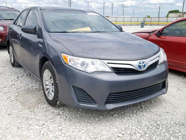 4T1BD1FK7EU106534 - 2014 TOYOTA CAMRY HYBR GRAY photo 1