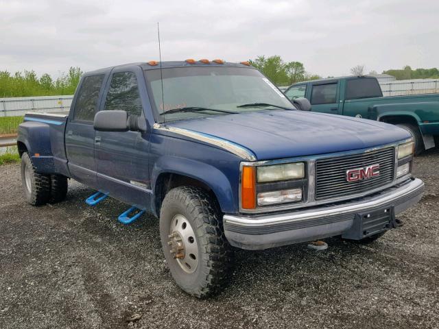 1GTHK33J4TF002838 - 1996 GMC SIERRA K35 BLUE photo 1