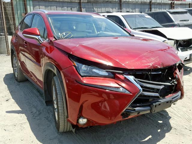 JTJYARBZ8F2007255 - 2015 LEXUS NX 200T RED photo 1