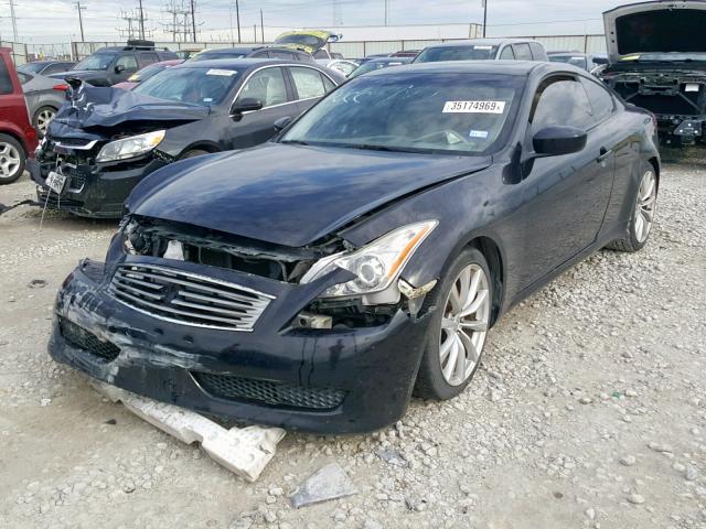 JNKCV64E89M600440 - 2009 INFINITI G37 BASE BLACK photo 2