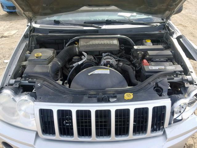 1J8GR48K77C593312 - 2007 JEEP GRAND CHER GRAY photo 7