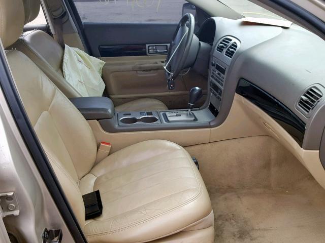 1LNHM86S55Y640093 - 2005 LINCOLN LS TAN photo 5