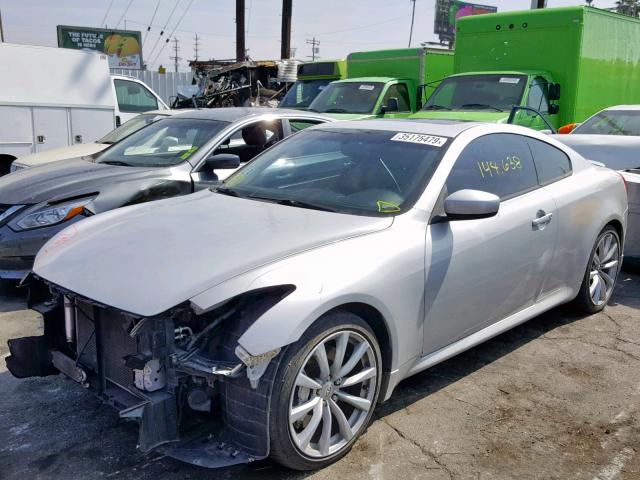 JNKCV64E88M107694 - 2008 INFINITI G37 BASE SILVER photo 2