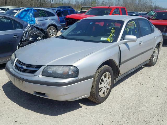 2G1WF52E749386273 - 2004 CHEVROLET IMPALA SILVER photo 2