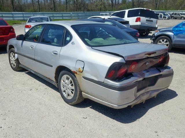 2G1WF52E749386273 - 2004 CHEVROLET IMPALA SILVER photo 3