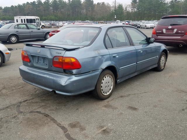 2HGEJ6618YH534507 - 2000 HONDA CIVIC BASE BLUE photo 4