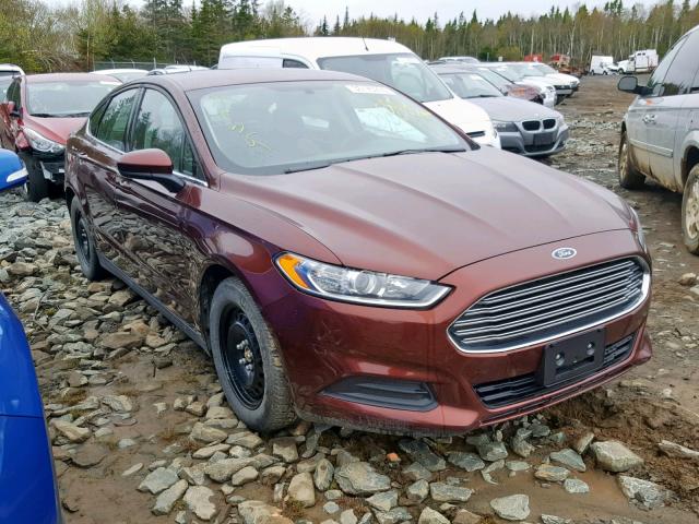 3FA6P0G75GR168080 - 2016 FORD FUSION S BURGUNDY photo 1