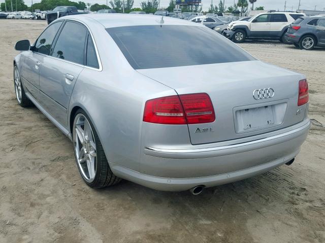 WAUMV94E39N004375 - 2009 AUDI A8 L QUATT SILVER photo 3