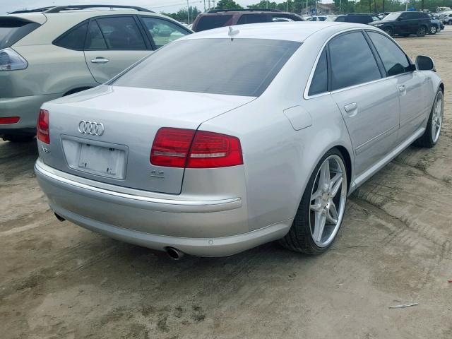 WAUMV94E39N004375 - 2009 AUDI A8 L QUATT SILVER photo 4