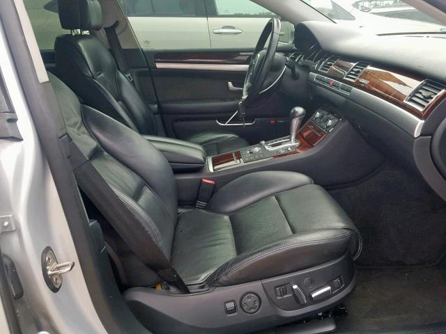 WAUMV94E39N004375 - 2009 AUDI A8 L QUATT SILVER photo 5