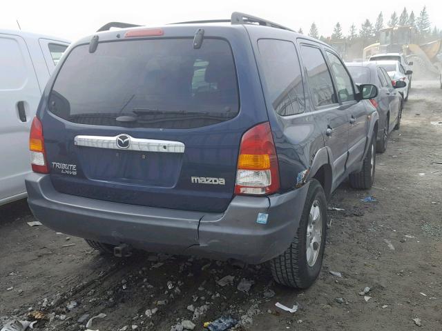 4F2CU08182KM37766 - 2002 MAZDA TRIBUTE LX BLUE photo 4