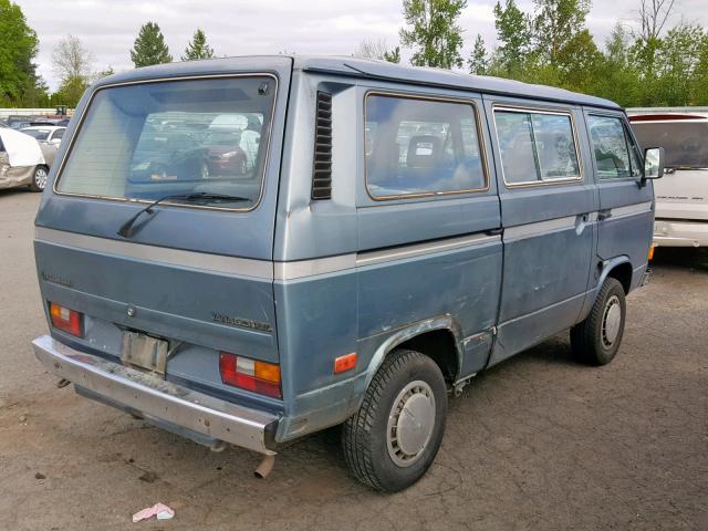 WV2YB0259GH022856 - 1986 VOLKSWAGEN VANAGON BU BLUE photo 4