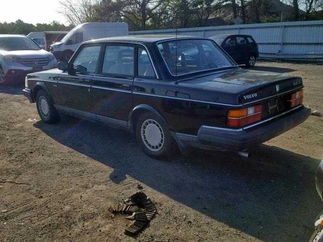 YV1AX8841K1356325 - 1989 VOLVO 244 DL BLUE photo 3