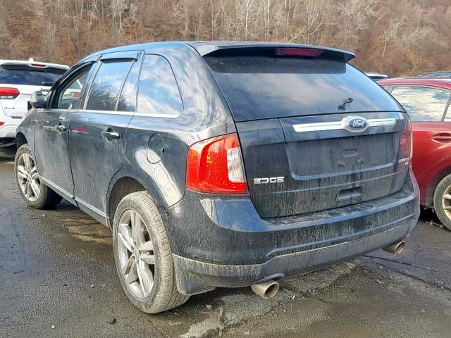 2FMDK4KC9BBB63852 - 2011 FORD EDGE LIMIT BLACK photo 3