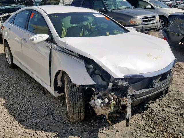 5NPEB4AC7EH886148 - 2014 HYUNDAI SONATA GLS WHITE photo 1