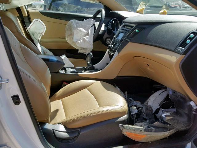 5NPEB4AC7EH886148 - 2014 HYUNDAI SONATA GLS WHITE photo 5