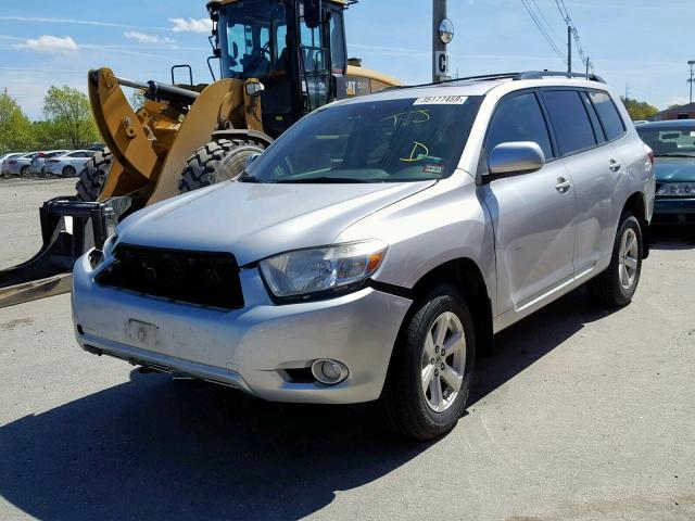 5TDJK3EHXAS037196 - 2010 TOYOTA HIGHLANDER SILVER photo 2