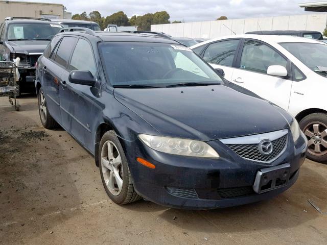 1YVHP82D055M73771 - 2005 MAZDA 6 S BLACK photo 1