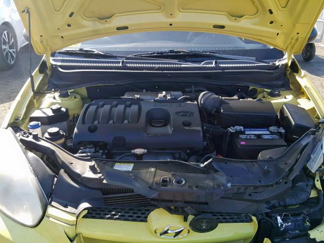 KMHCM36C69U118995 - 2009 HYUNDAI ACCENT GS YELLOW photo 7