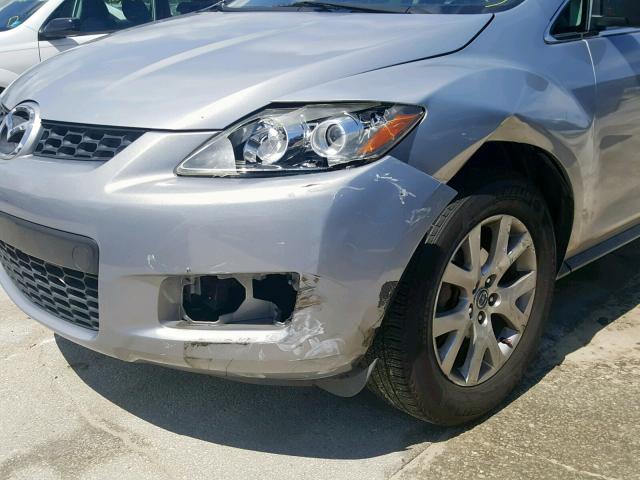 JM3ER293770146742 - 2007 MAZDA CX-7 SILVER photo 9