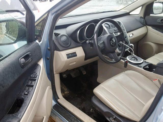 JM3ER29L790227940 - 2009 MAZDA CX-7 BLUE photo 9