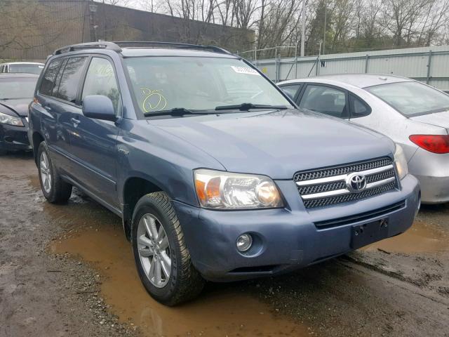 JTEEW21A960008125 - 2006 TOYOTA HIGHLANDER BLUE photo 1