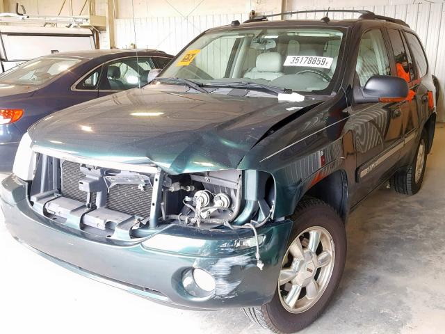 1GKDS13S852287134 - 2005 GMC ENVOY GREEN photo 2