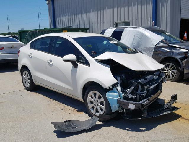 KNADM4A33F6504468 - 2015 KIA RIO LX WHITE photo 1