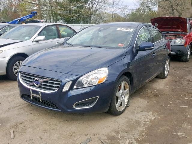 YV1622FSXC2045636 - 2012 VOLVO S60 T5 BLUE photo 2