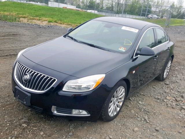 2G4GN5EC5B9177308 - 2011 BUICK REGAL CXL BLACK photo 2