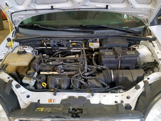 1FAFP34NX7W173244 - 2007 FORD FOCUS ZX4 WHITE photo 7